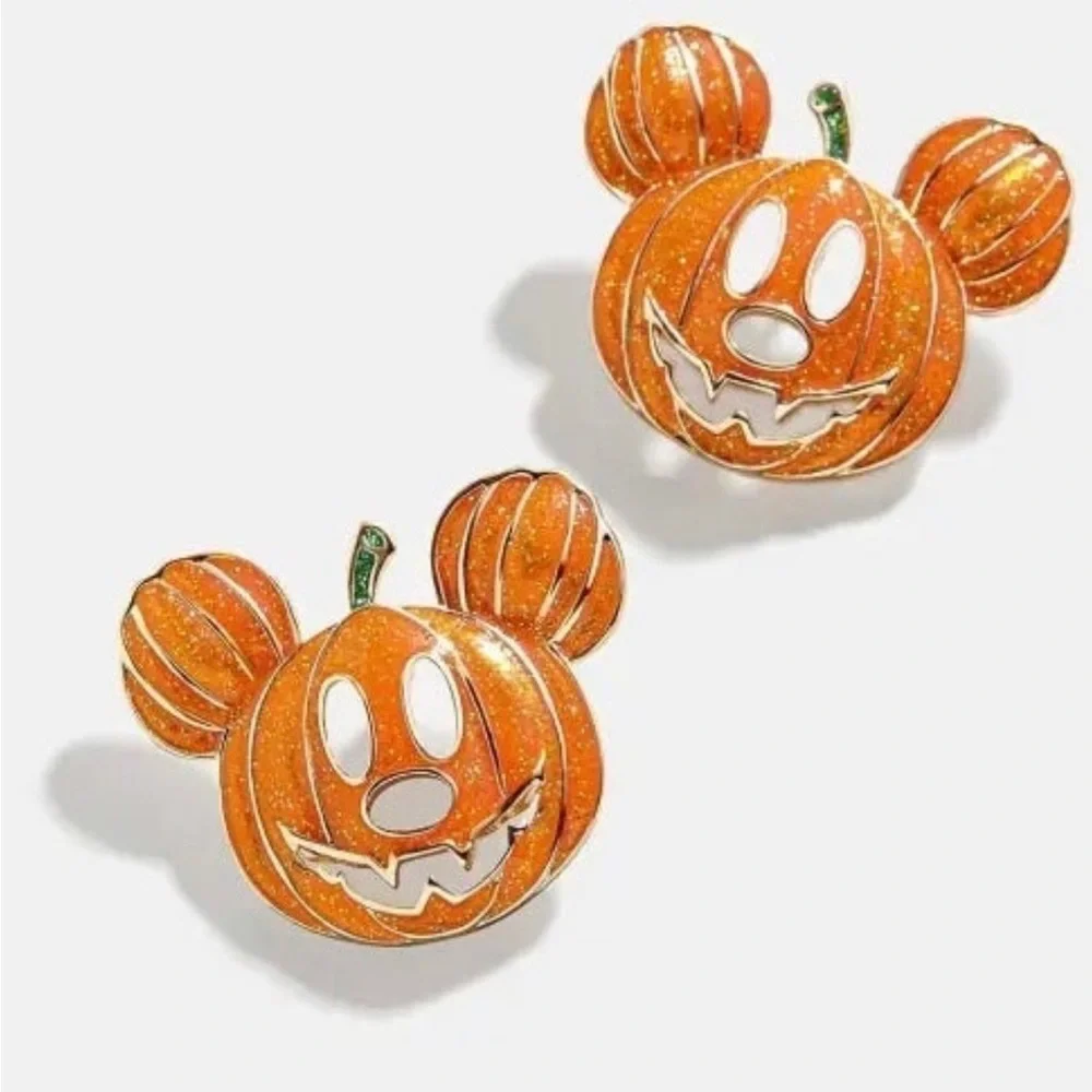 *NEW*  Disney x Baublebar Mickey Pumpkin Studs Earrings Halloween 🎃